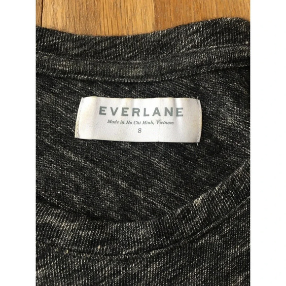 Everlane Pullover Short Sleeve Heathered Gray S - Picture 4 of 7